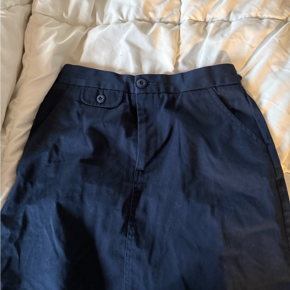Lands' End Kids Navy Skort, new, uniform